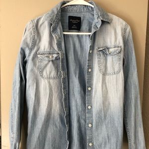 Denim button up